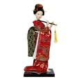 thumbnail image 2 of Muñeca Geisha japonesa, muñecas tipo kimono, estatua asiática, decoración étnica del hogar, figura coleccionable artesanal de 9 "para estantería y Estilo E, 2 of 8