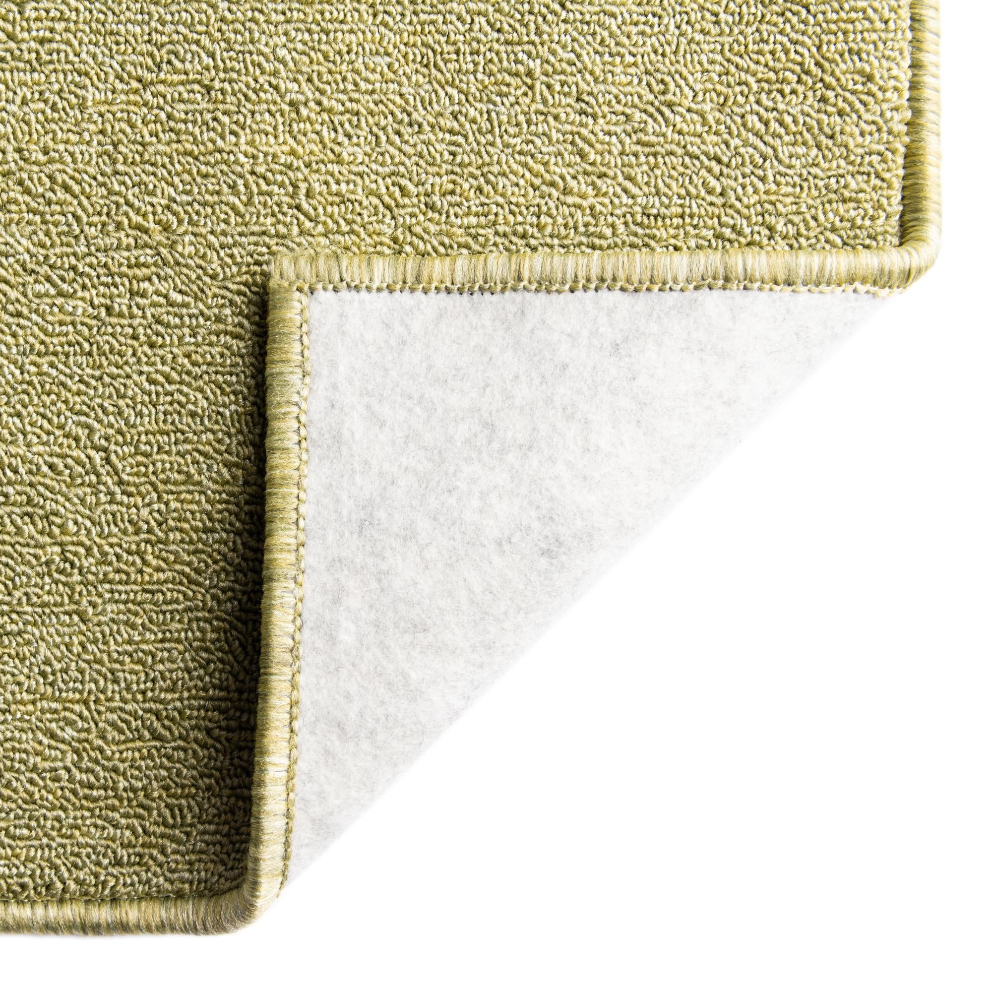 Unique Loom Everyday Solid Collection Area Rug - Mono (2' x 6' Runner Pastel Green)