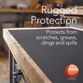 thumbnail image 4 of Resilia - Black Plastic Floor Runner/Protector - Embossed V Groove Pattern, (27 Inches Wide x 25 Feet Long), 4 of 8