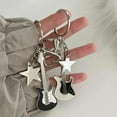 thumbnail image 3 of Guardurnaity Llavero creativo y de moda para mujer, llavero con colgantes de guitarra de aleación de estrella de pentagrama de guitarra Ropa, zapatos y accesorios Miscelánea dos, 3 of 6