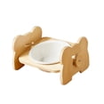 thumbnail image 1 of Cuencos Elevados Para Perros Con Soporte De Bambú Cuencos Elevados Para Perros Cuencos Para Mascotas Para Perros Y Gatos Alimentador De Bambú Ajustable En Altura Moyic PT002705-01, 1 of 5