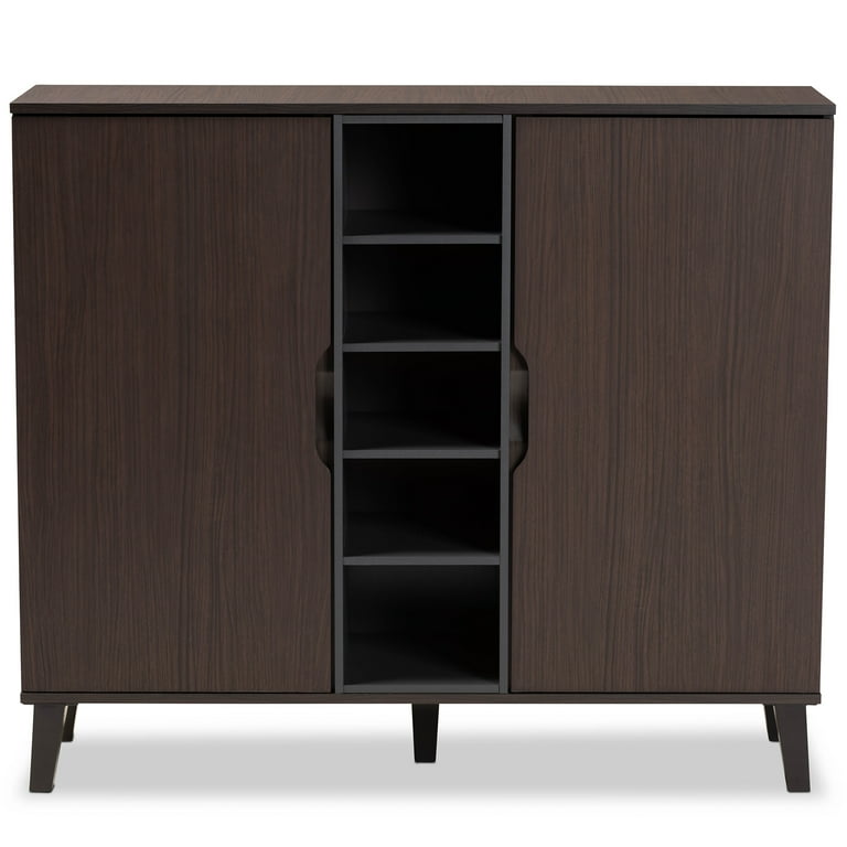 Baxton Studio Idina Shoe Cabinet Two-Tone Finish - Walmart.com