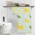 thumbnail image 5 of Oranges Or Lemons Cotton Towel Set 2 Piece, 1 Bath Towels 1 Washcloth, Soft Fast Dry Super Absorbent Face Hand Towel for Bathroom Hotel Gym Spa and Beach, 5 of 7