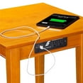thumbnail image 2 of Shaker End Table with Charging Station in Walnut or Caramel, 2 of 5