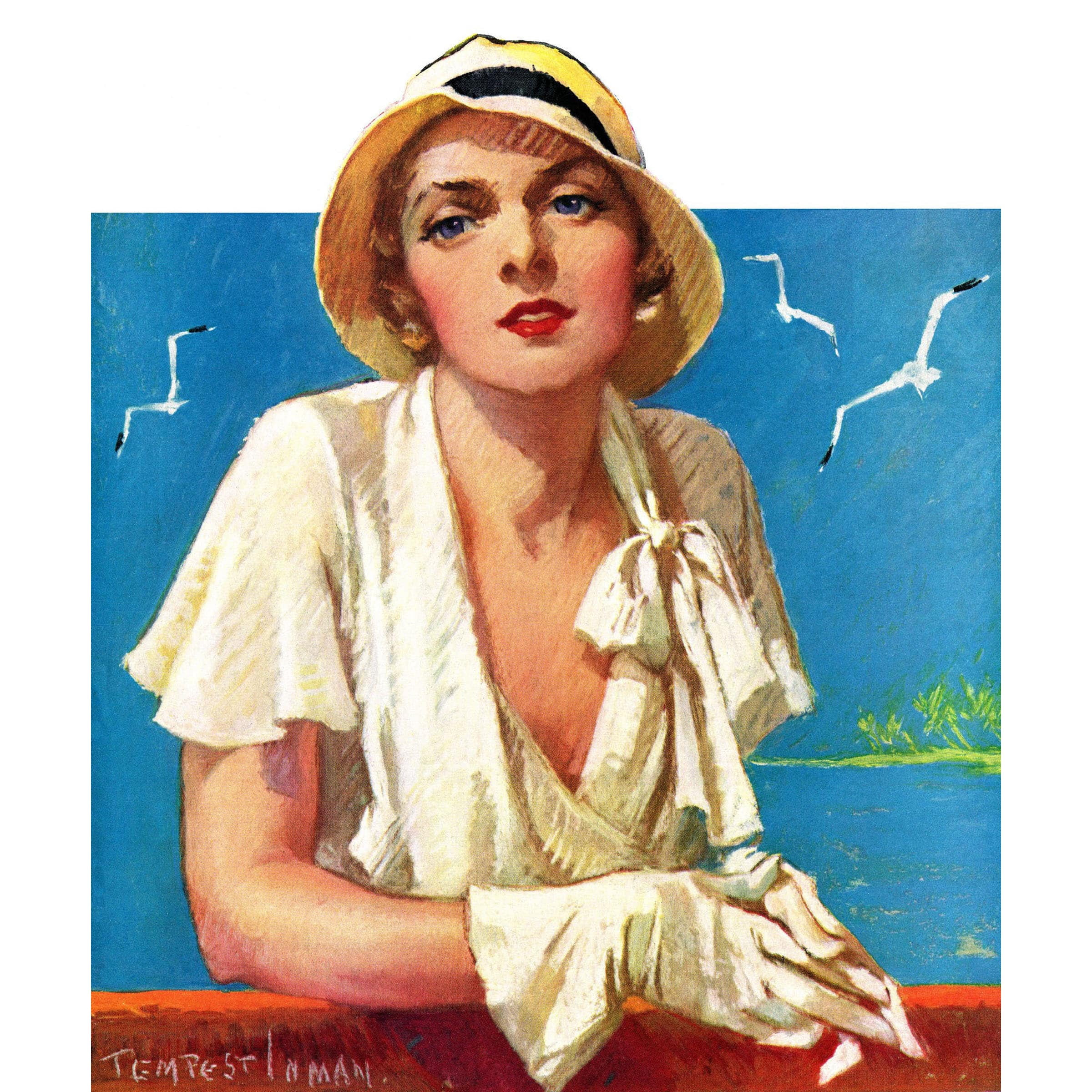 Marmont Hill - "Enjoying the View" Painting Print on Wrapped Canvas