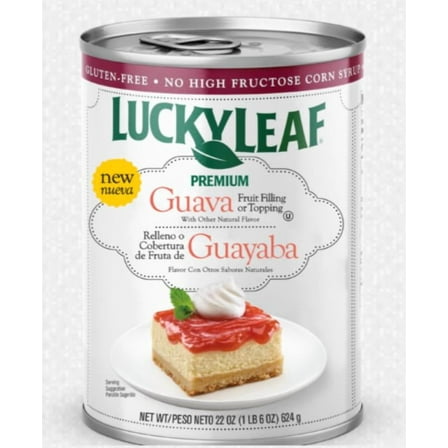 Lucky Leaf Premium Guava Fruit Filling & Topping – 22 oz, Pack of 2