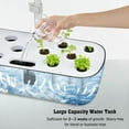 thumbnail image 4 of 12 Pods Hydroponics Growing System, OHHSUN Indoor Herb Garden Kit with LED Grow Light Quiet Smart Water Pump Automatic Timer Healthy Fresh Herbs Vegetables - Hydroponic Planter for Home Kitchen, 4 of 7
