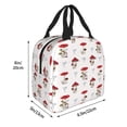 thumbnail image 4 of Kdxio Different Mushrooms Print Insulated Lunch Bag,Reusable Tote Lunch Box for Women Men,Leakproof Cooler Lunch Bags for Work Office Travel Picnic, 4 of 6