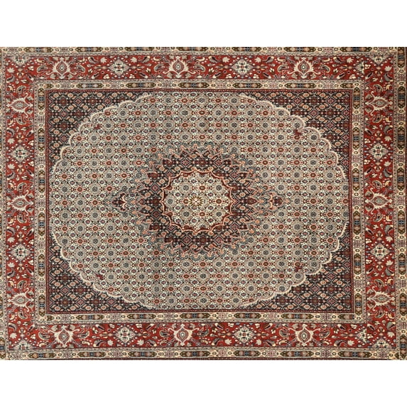 Ahgly Company Machine Washable Indoor Rectangle Traditional Light French Beige Brown Area Rugs, 3' x 5'