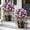 Purple Morning Glory, variant on 2 Pack Artificial Olive Topiary Tree, Artificial Shrub Bushes with Ground Spike, Fake Evergreen Tree for Porch, Artificial Plants for Outdoor Planters Indoor UV Resistant