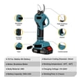 thumbnail image 3 of 1300W 30mm Brushless Electric Pruner Shear Cordless Rechargeable Fruit Tree Bonsai Pruning Branches Tool ,High Efficiency, 3 of 7