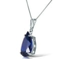 thumbnail image 2 of Galaxy Gold 14K White Gold 4.65 Carat Sapphire Pendant Necklace - September Birthstone - Truth & Nobility - 16" to 24" - Fine Jewelry for Women, 2 of 3