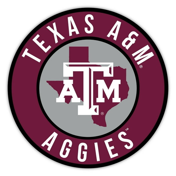 Texas A&M Aggies 15" State Circle Sign