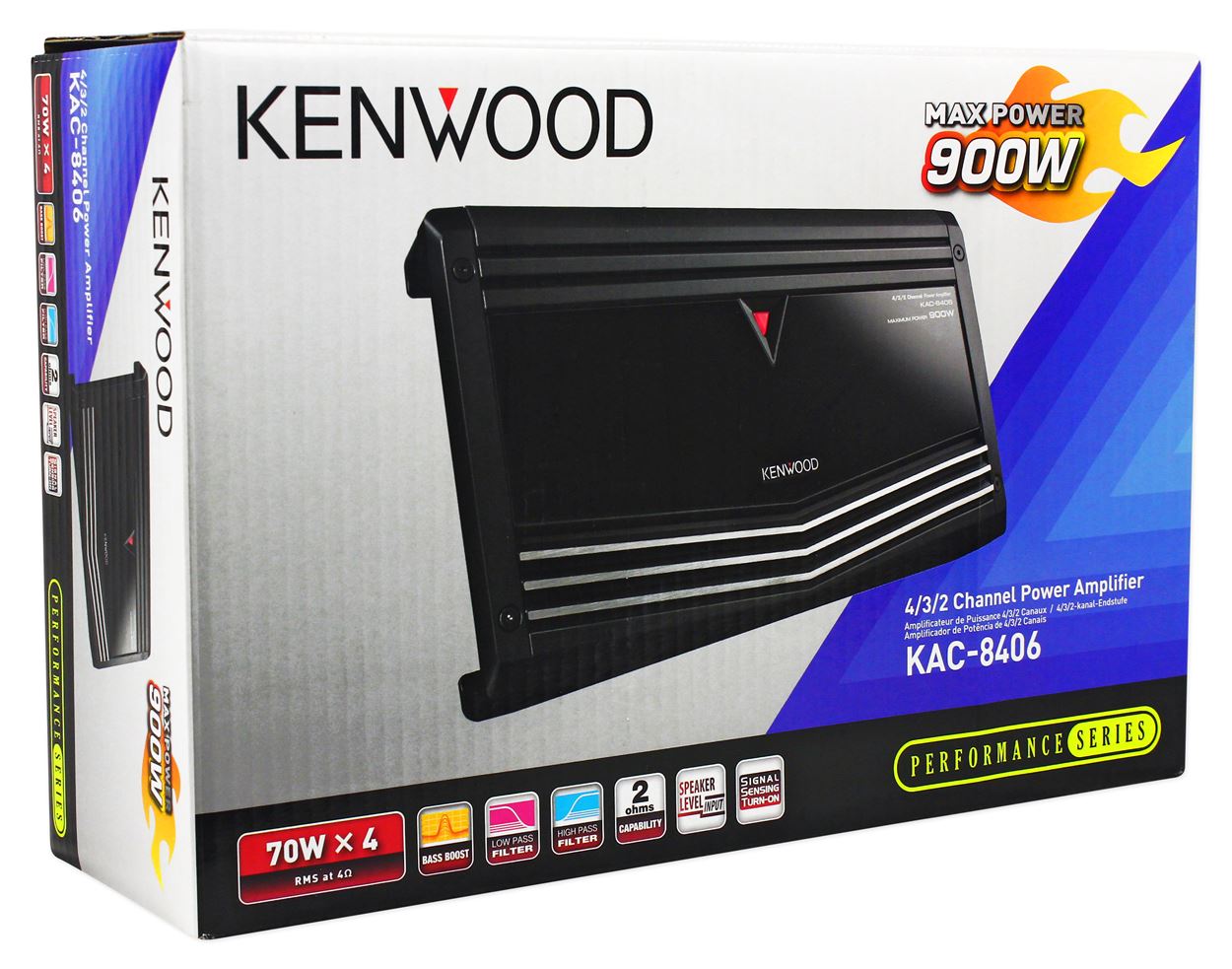 Kenwood KAC-8406 400 Watt RMS 4 Channel Amplifier Car Stereo Amp KAC6406 - image 5 of 5