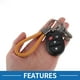 thumbnail image 4 of Llavero de coche único Bargains Llavero universal con anillo para llaves de control remoto para casa de cuero aleación de zinc naranja 2 Pcs, 4 of 6