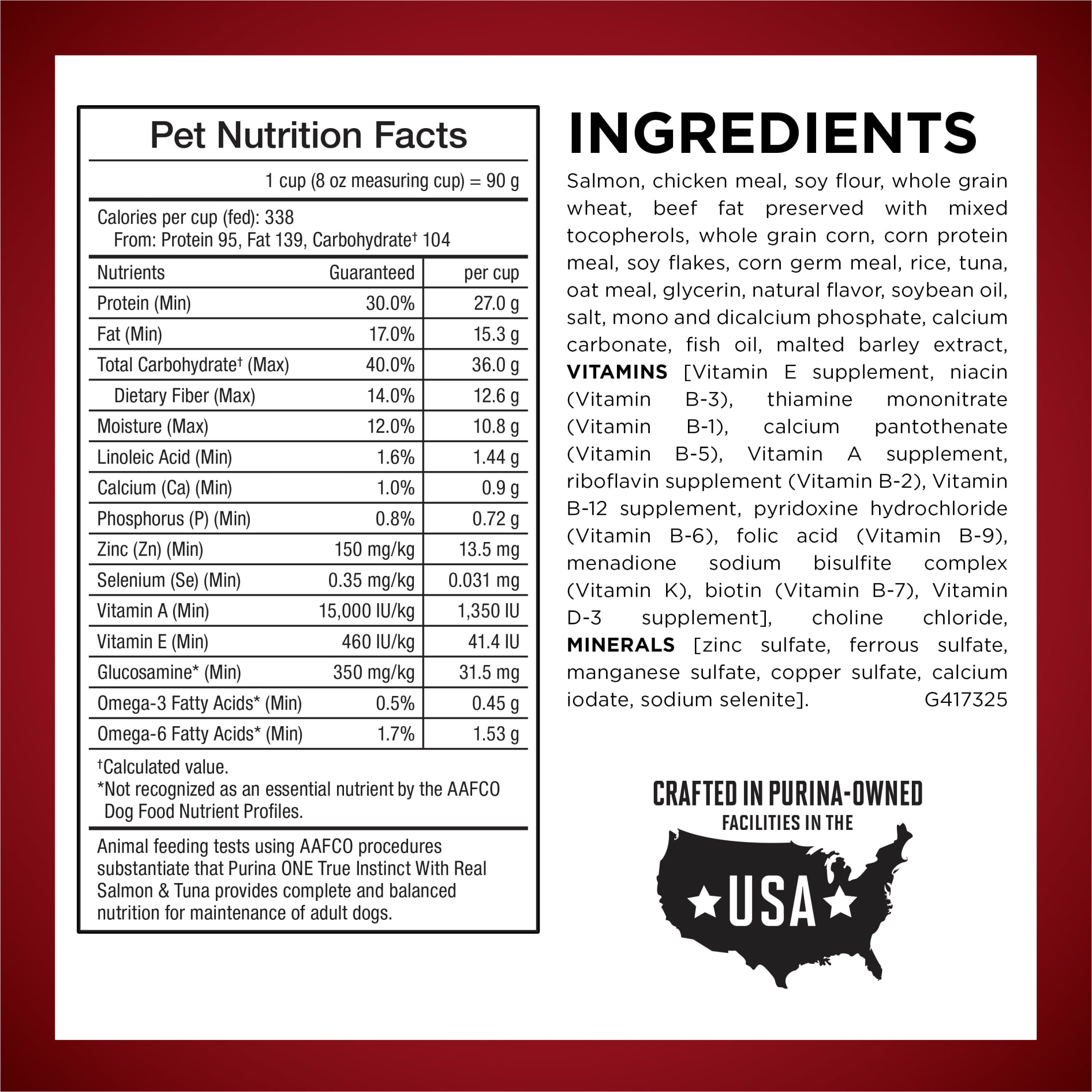 Purina ONE True Instinct Salmon & Tuna Dry Dog Food photo 6