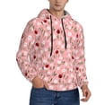 thumbnail image 2 of Sikiie Ladybug And Flowers Men's Hoodie, Essentials Hoodie, Sweatshirt, Pullover Hooded Sweatshirt for Men-Small, 2 of 7