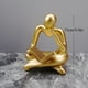 thumbnail image 4 of Estatua De Gato De Metal Para Pared, Diseño Abstracto, Pensador, Escultura De Pared De Gato Negro Para Sala De Estar, Estantería De Oficina, Regalos Para Amantes De Los Gatos, 4 of 8