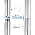 thumbnail image 4 of Unique Bargains Rallonge de Poteau de Danse 125 mm (5 Pieds) pour Poteau de Danse 45 mm Tube Extensible en Acier Inoxydable, 4 of 7
