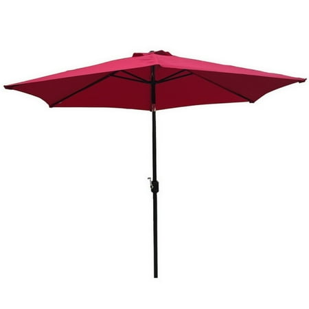 Palm Springs 8ft Aluminium Outdoor Patio Umbrella Garden Parasol with Tilt -