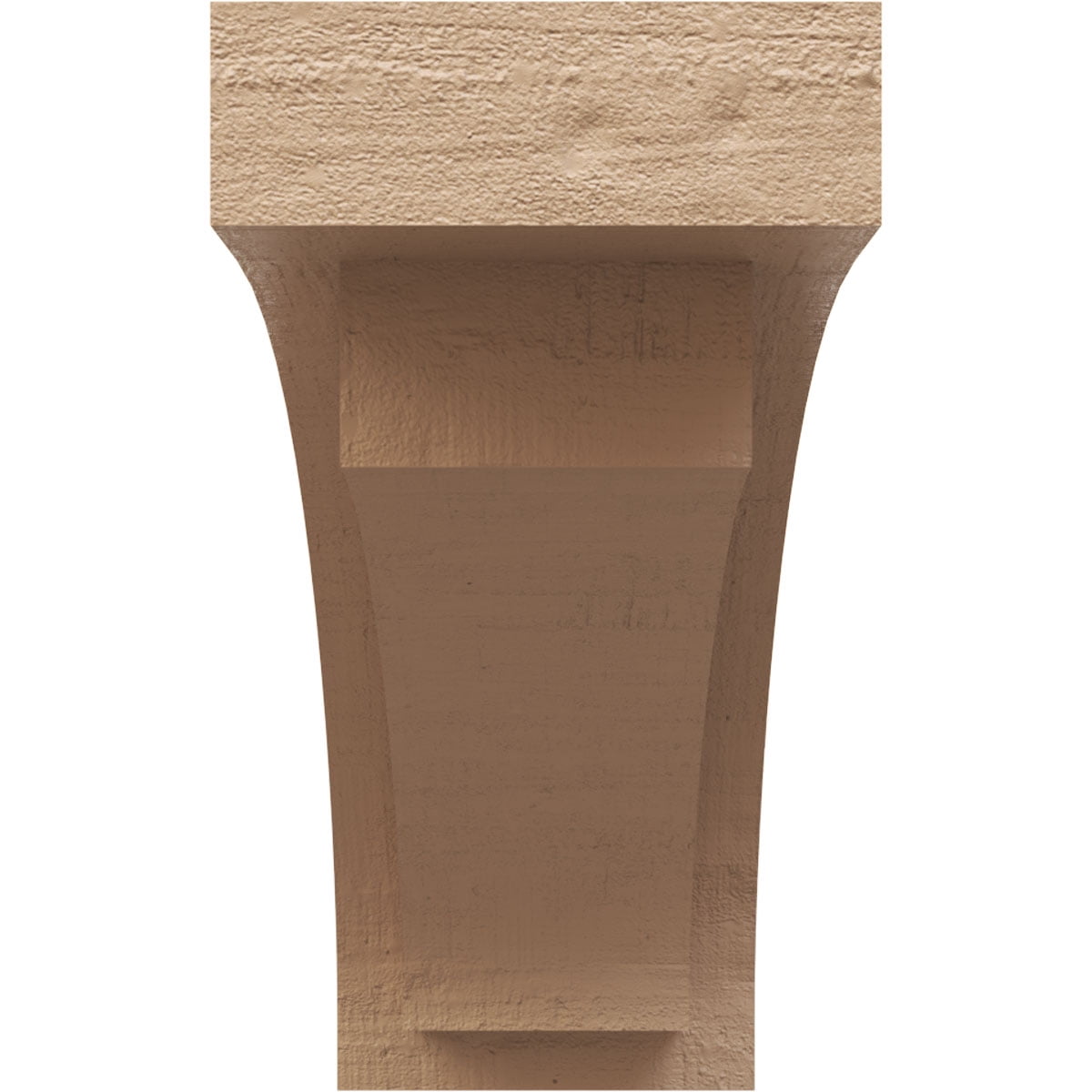 6"W x 18"D x 12"H Classic Rivera Rough Cedar Woodgrain TimberThane Corbel, Primed Tan