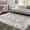 Gray/Green, variant on Hasoo Area Rug 5' x 7' Washable Modern Floral Rugs for Living Room Non-Slip Accent Carpet Navy Blue
