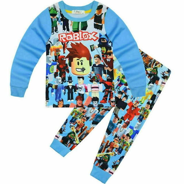 Ensemble de Pyjama pour Garçons, Impression Roblox, Tenue de Nuit, Pyjama, Pjs