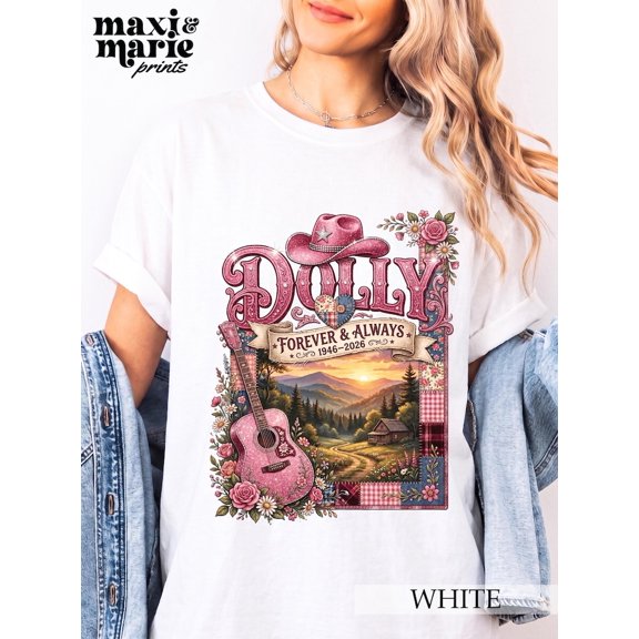 Dolly Shirt, Dolly Forever Tshirt, Queen of Country, Retro Y2K T-Shirt, Memorial Tee