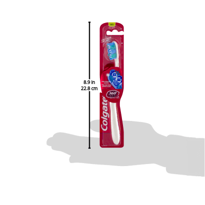 Colgate 360 Optic White Toothbrush, Medium, 1 Count