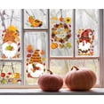 thumbnail image 4 of 104 PCS Thanksgiving Window Clings Fall Leaves Window Stickers Decorations Autumn Pumpkin Maple Leaves Turkey Window Decals for Thanksgiving Fall Home Party Decorations, 4 of 7