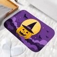 thumbnail image 6 of 1pc Halloween Pumpkin with Witchs Absorbent Non-Slip Bathroom Thickened Flannel Rug Decor,Soft,Quick Drying,Suitable For Indoor/outdoor Use,Bathrooms,Bedrooms,Kitchens,Terrace,Laundry Rooms,16"x24", 6 of 9