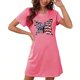 thumbnail image 4 of Camisón corto de talla grande para mujer, camisón de manga corta con estampado de pecho a la moda, camisón para mujer, 4 of 7