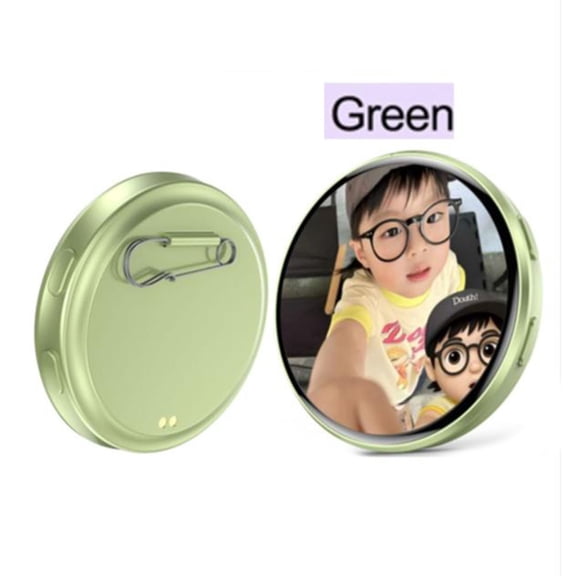 Digital Badge Photo Video GIF Display Screen Pins Pixel Touchscreen Lightweight 600mAh