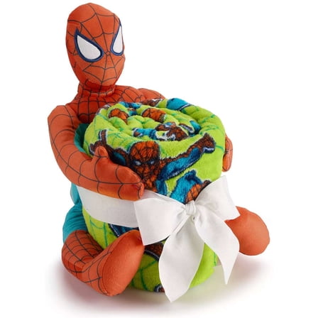Marvel Spider-Man Plush & Fleece Throw Blanket Set