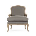 thumbnail image 2 of Zentique 38" Gray and Brown Contemporary Bastille Arm Chair, 2 of 5