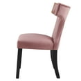 thumbnail image 6 of Side Dining Chair, Nailhead, Set of 2, Pink, Velvet, Modern Contemporary, Kitchen Room Cafe Bistro Restaurant Hospitality, 6 of 10