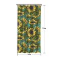 thumbnail image 5 of Blue Sunflower Vine Leaf Pattern Shower Curtain 36"x72" ,Bathroom Decorative Shower Curtains Set with 12 Hooks,Modern Waterproof Washable Shower Curtain, 5 of 6