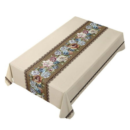 

COOLL Rectangular Tablecloth Dining Table Cloth Autumn Leaves Print Tablecloth Pvc Household Table Cloth Waterproof Oilproof