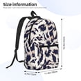 thumbnail image 2 of 17in Backpack With Pocket Adjustable Shoulder Strap Large Capacity Zipper Opening And Closing Double Pull Head Zipper For Work Travel Sports Animal Print Style Aliceblue_1, 2 of 8