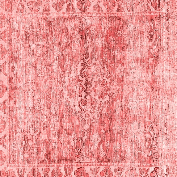 Ahgly Company Indoor Square Persian Red Traditional Area Rugs, 3' Square