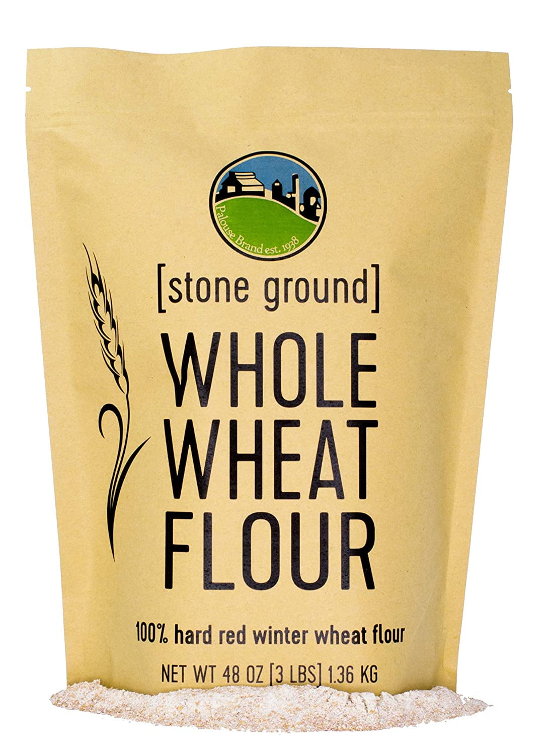 Whole Wheat Flour • Hard Red Winter Wheat • 3 lbs • Palouse Brand