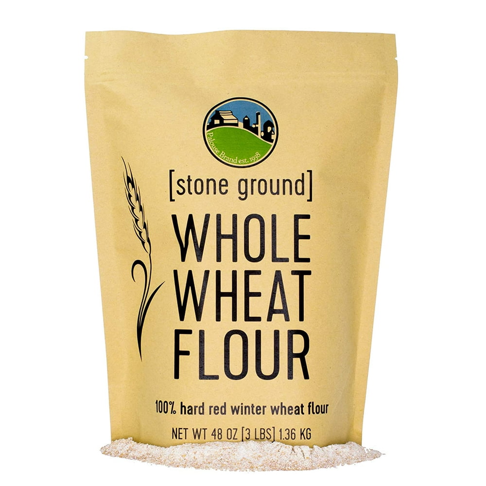 Whole Wheat Flour • Hard Red Winter Wheat • 3 lbs • Palouse Brand