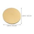 thumbnail image 2 of NICEXMAS 6Pcs Plated Gold Metal Drink Coasters with Construction and Easy Clean Surface for Tabletops, 2 of 8