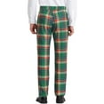 thumbnail image 3 of INSPIRE CHIC Work Pants for Men Plaid Business Formal Prom Checked Trousers 36 Green Red, 3 of 7