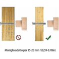 thumbnail image 4 of 20 Pieces Wood Cabinet Handles Round Natural Wood Knobs Wood Cabinet Knob Wood Door Knob Drawer Knob Suitable For Cabinet Drawers Cabinets Dressings K, 4 of 5