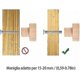 thumbnail image 4 of 20 Pieces Wood Cabinet Handles Round Natural Wood Knobs Wood Cabinet Knob Wood Door Knob Drawer Knob Suitable For Cabinet Drawers Cabinets Dressings K, 4 of 5