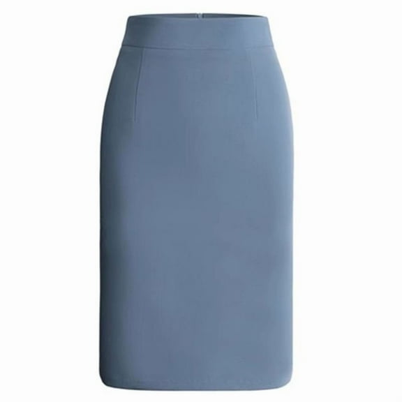 Women's High-Waisted Pencil Skirt - Professional Slim-Fit Work Skirt for Office Wear
