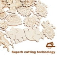 thumbnail image 6 of 100 Assorted Unfinished Wood Animal Cutouts for DIY Crafts and Decoration 100 Count, 6 of 10