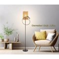 thumbnail image 4 of Floor Lamp for Living Room Farmhouse Rattan Floor lamp Modern Standing lamp with HandWorked Rattan Shade Tall Lamp with Foot Switch, 4 of 6