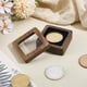 thumbnail image 4 of Caja de madera para exhibir monedas conmemorativas de 45 mm (1,8") con tapa transparente, de nogal natural, ideal para guardar joyas., 4 of 5